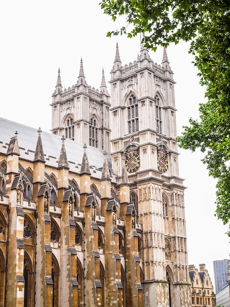 HDR Westminster Abbey church in London