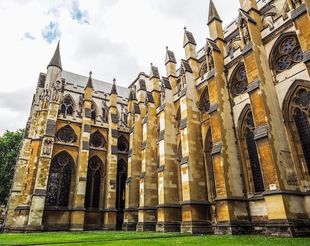 HDR Westminster Abbey church in London