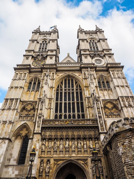 HDR Westminster Abbey church in London