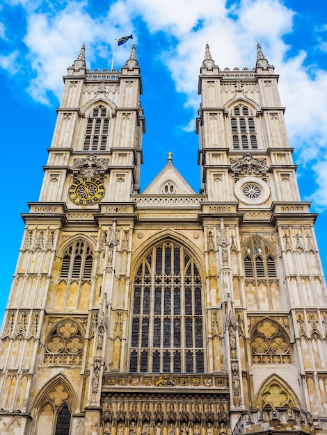 HDR Westminster Abbey church in London