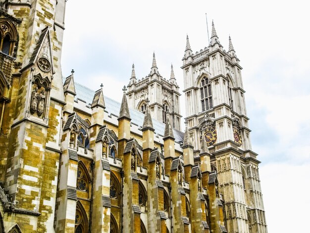 HDR Westminster Abbey church in London