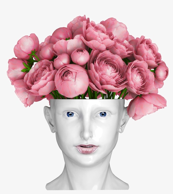 Head as a vase