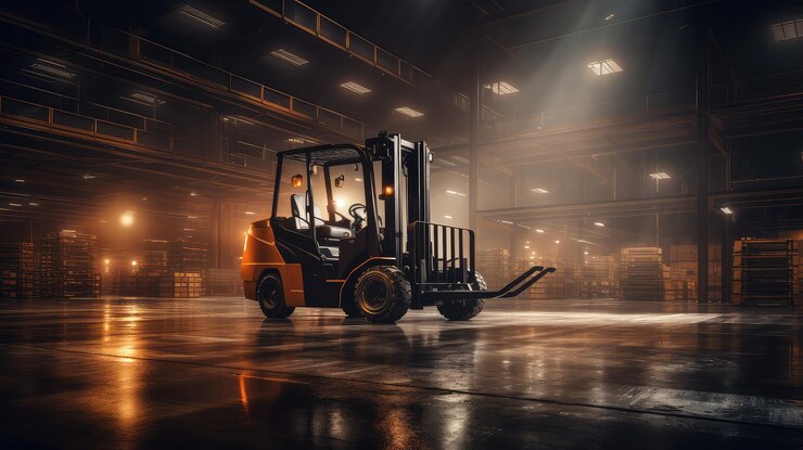 Photo head forklift lights