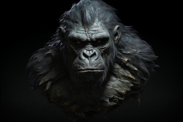 Head of gorilla