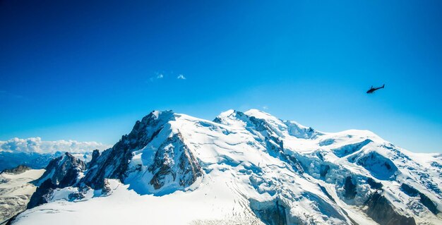 Head of a mountain in alpine massif