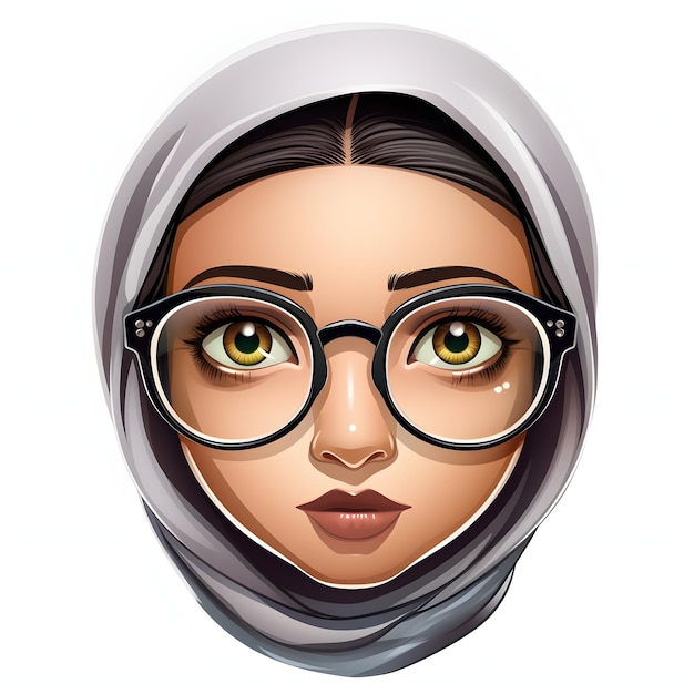 head shot memoji of an girl