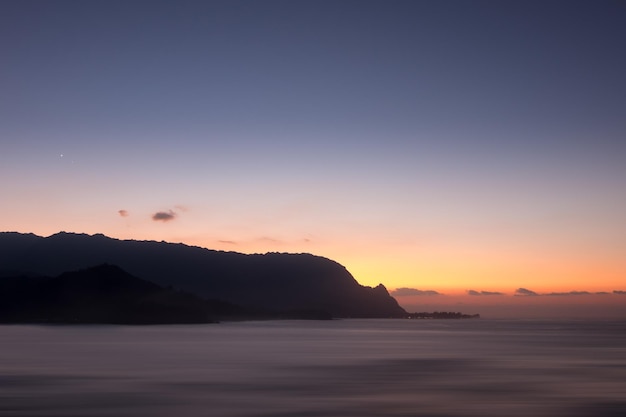 Headland of Hanalei on island of Kauai