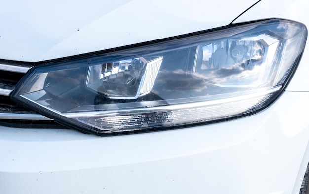 Photo headlights and bumper of a car