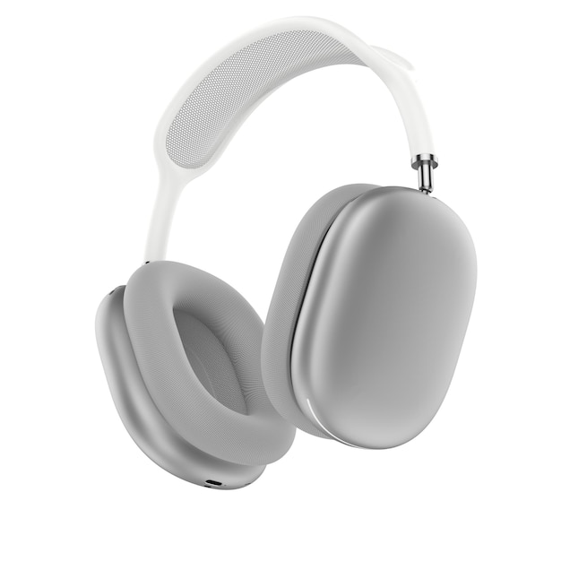 Headphone on white background Airpods on white background