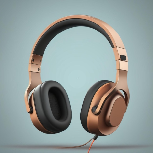 Headphones 3D icon 3d rendering created using generative artificial intelligence tools