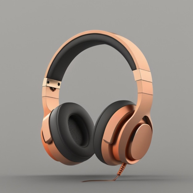 Headphones 3D icon 3d rendering created using generative artificial intelligence tools