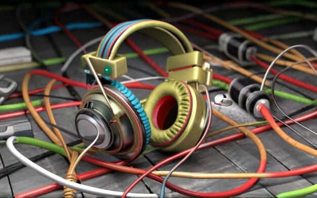 Headphones Clipping Path