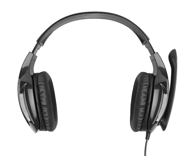 Photo headphones with a microphone