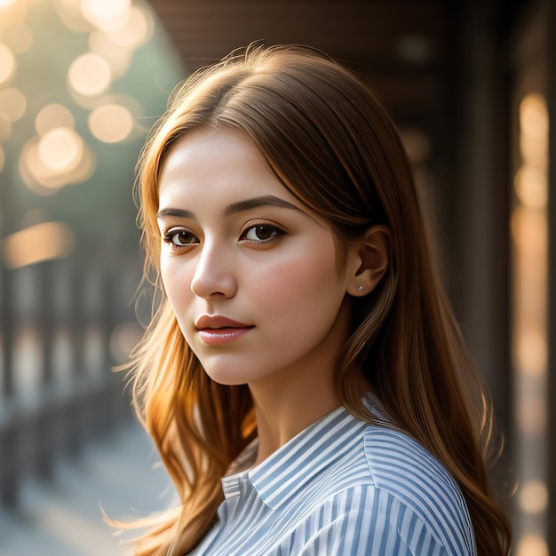 Headshot photo of beautiful girl