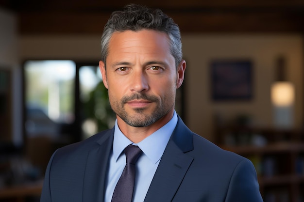 Photo headshot of a professional man in a suit and tie