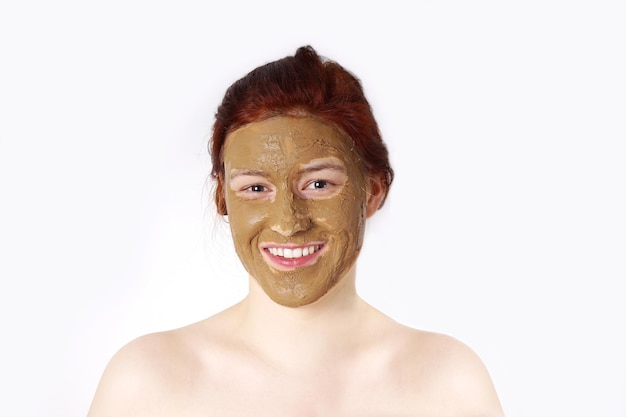 Healing clay face mask