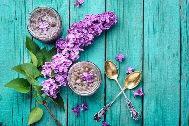 Healing lilac flower jam