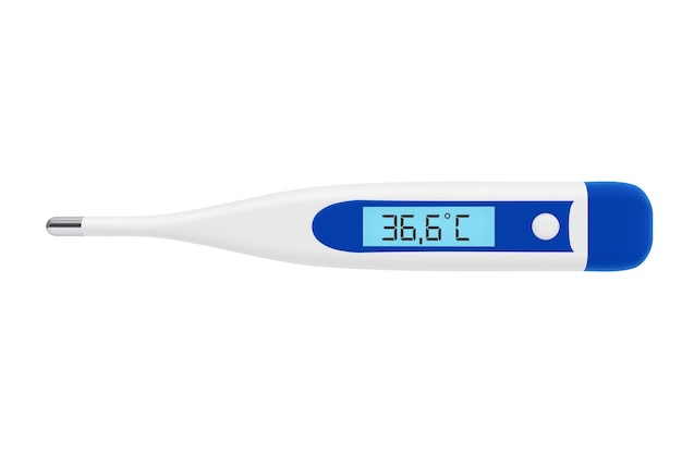 health care concept. medical digital thermometer on a white background