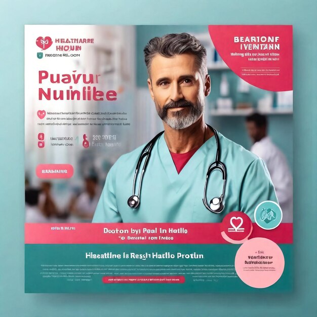 Foto progettazione di modelli di copertine per un rapporto e brochure mediche progettazione di volantini decorazione per la stampa e presentazione illustrazione vettoriale