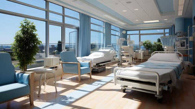 Health care interior HD 8K wallpaper Stock Photographic Image