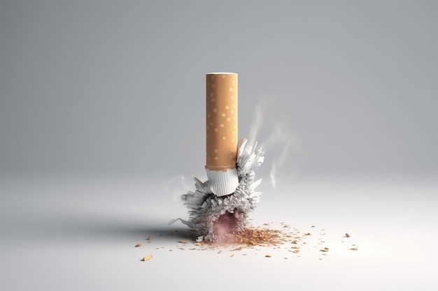 Health company no tobacco day movement against cigarettes AI generated