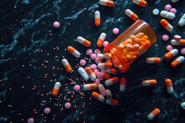 Основные средства здравоохранения таблетки и лекарства, предоставляющие разнообразные варианты здоровья и медицинской помощи