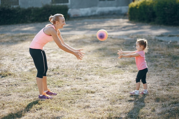 health girl activity grass two