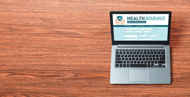 Health insurance web site modish registration system