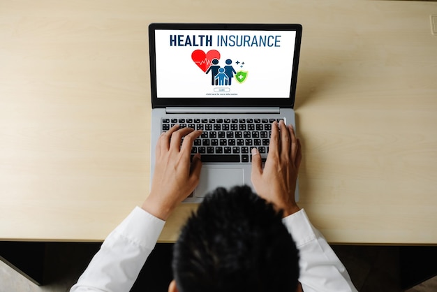 Health insurance web site modish registration system