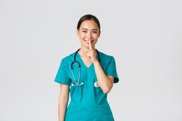 Healthcare Asian nurse posing