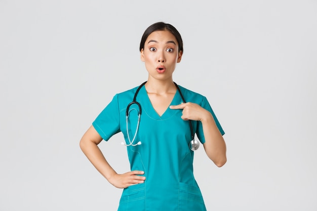 Healthcare Asian nurse posing