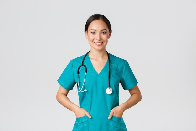 Healthcare Asian nurse posing