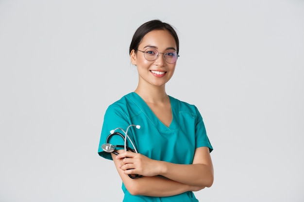 Healthcare Asian nurse posing