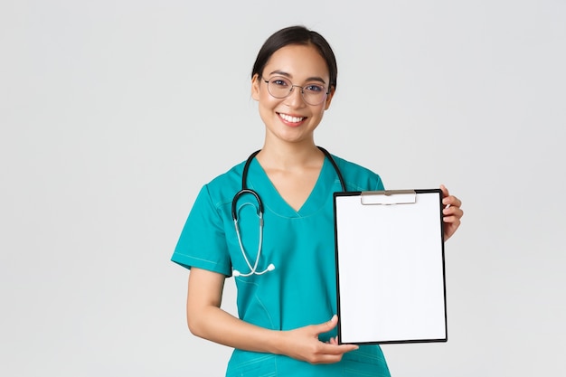 Healthcare Asian nurse posing