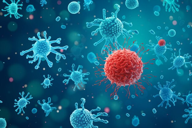 In healthcare cellular therapy is used to fight pathogenic cancer cells during disease treatment ai