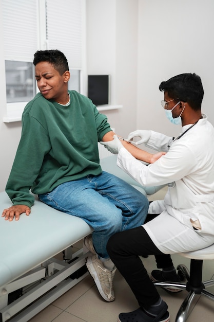 Foto concetto di assistenza sanitaria in clinica