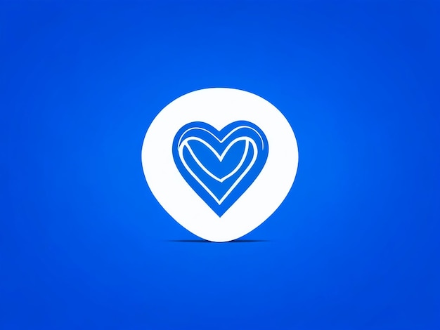 Photo healthcare heart shape with blue cardio pulse heartbeat lone medical abstract background sign or