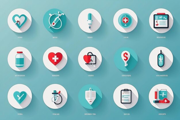 Photo healthcare icons