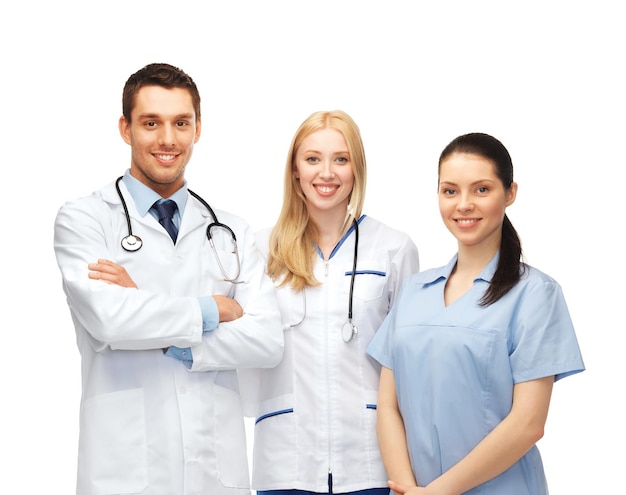 healthcare and medical - young team or group of doctors