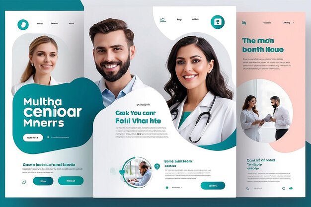 Photo healthcare post social media template