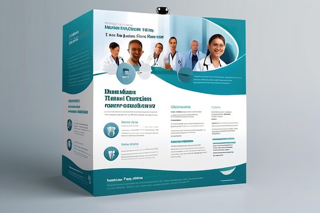 Photo healthcare poster template