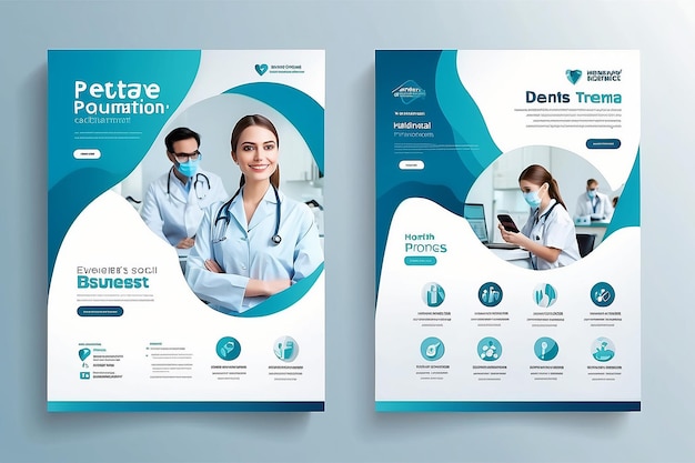 Healthcare social media post templete design for promote clinic business