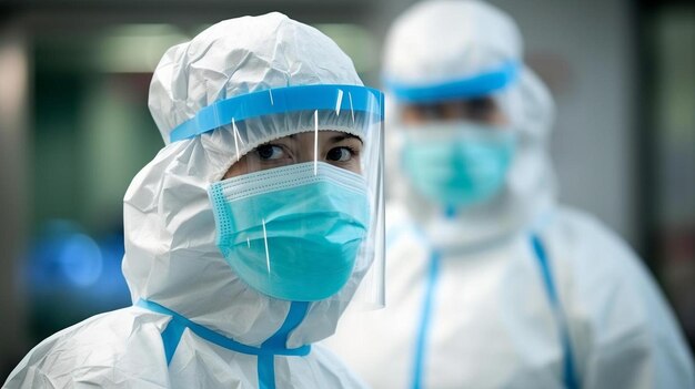 healthcare workers in the coronavirus covid pandemic