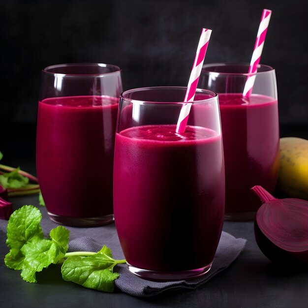 Healthy beetroot smoothie