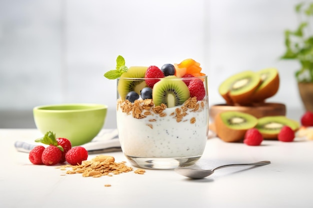 healthy breakfast The concept of clean proper nutrition AI generative