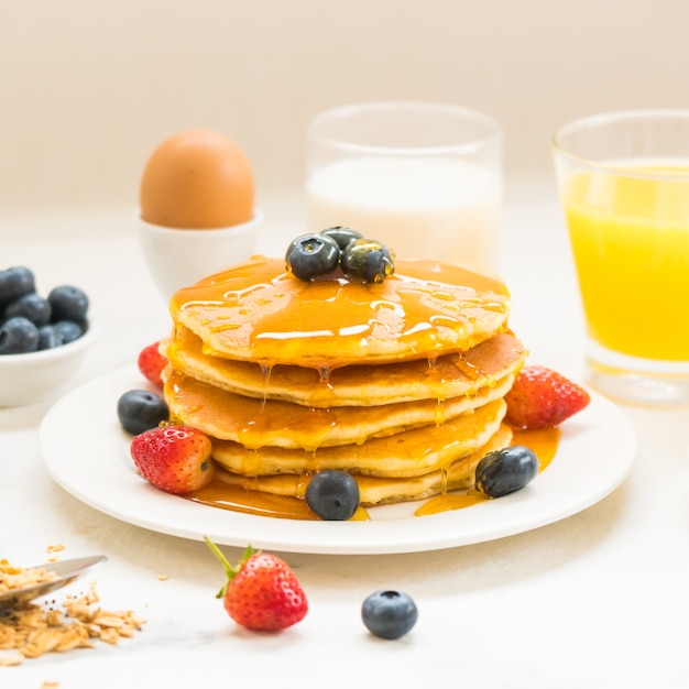 Healthy breakfast set