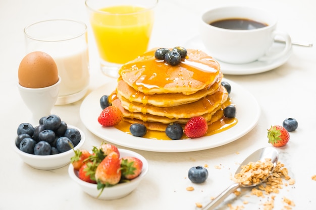 Healthy breakfast set