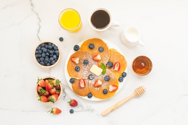 Healthy breakfast set