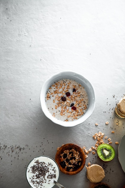 Foto varietà salutare per la colazione