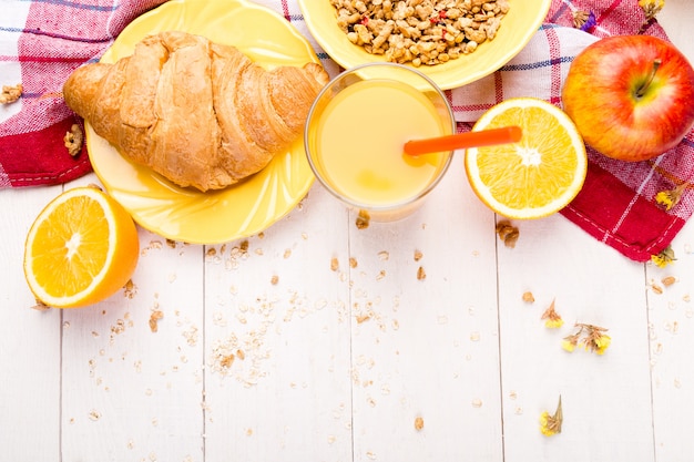 Healthy breakfast. various assortment set.